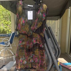 IRO Multicolor Abstract Mini Dress